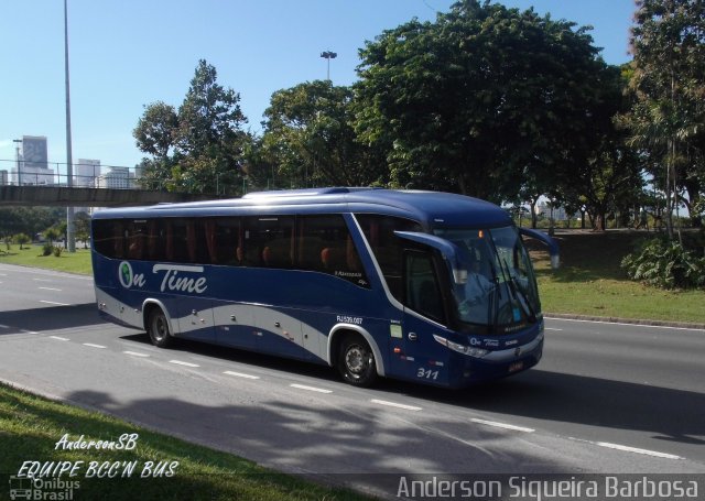 OnTime Transportadora Turística 311 na cidade de Rio de Janeiro, Rio de Janeiro, Brasil, por Anderson Siqueira Barbosa. ID da foto: 2578191.