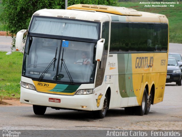 Empresa Gontijo de Transportes 11570 na cidade de João Monlevade, Minas Gerais, Brasil, por Antonio Carlos Fernandes. Número da foto: #2578258.
