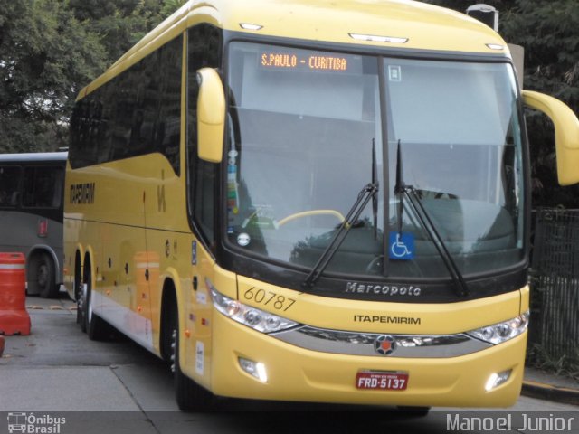 Viação Itapemirim 60787 na cidade de São Paulo, São Paulo, Brasil, por Manoel Junior. Número da foto: #2579567.