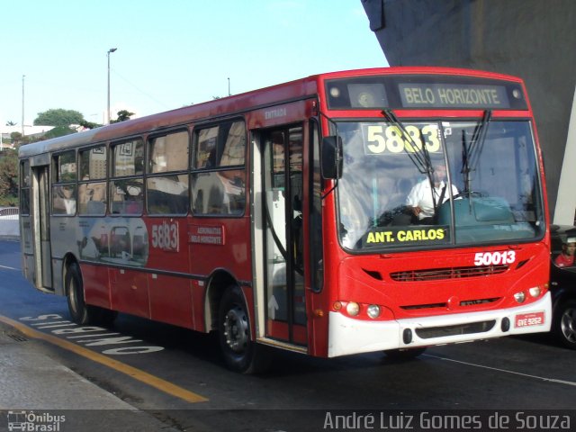 SM Transportes 50013 na cidade de Belo Horizonte, Minas Gerais, Brasil, por André Luiz Gomes de Souza. ID da foto: 2580530.