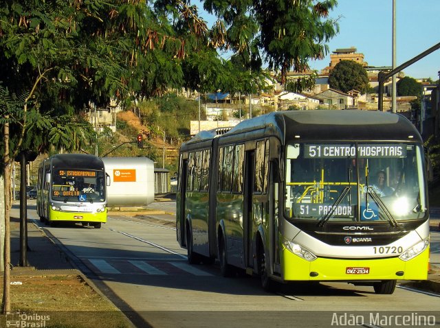 Milênio Transportes 10720 na cidade de Belo Horizonte, Minas Gerais, Brasil, por Adão Raimundo Marcelino. Número da foto: #2580407.