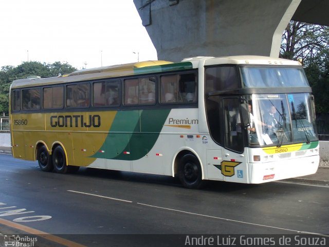 Empresa Gontijo de Transportes 15860 na cidade de Belo Horizonte, Minas Gerais, Brasil, por André Luiz Gomes de Souza. ID da foto: 2580553.