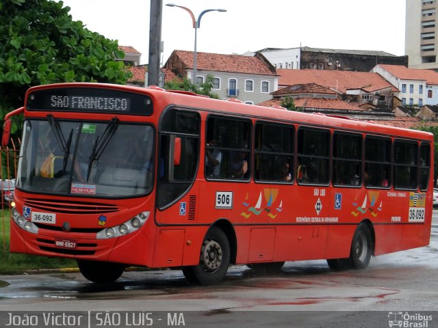 Viação Primor 36-092 na cidade de São Luís, Maranhão, Brasil, por João Victor. ID da foto: 2579992.