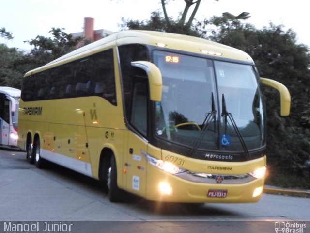 Viação Itapemirim 60731 na cidade de São Paulo, São Paulo, Brasil, por Manoel Junior. Número da foto: #2579569.