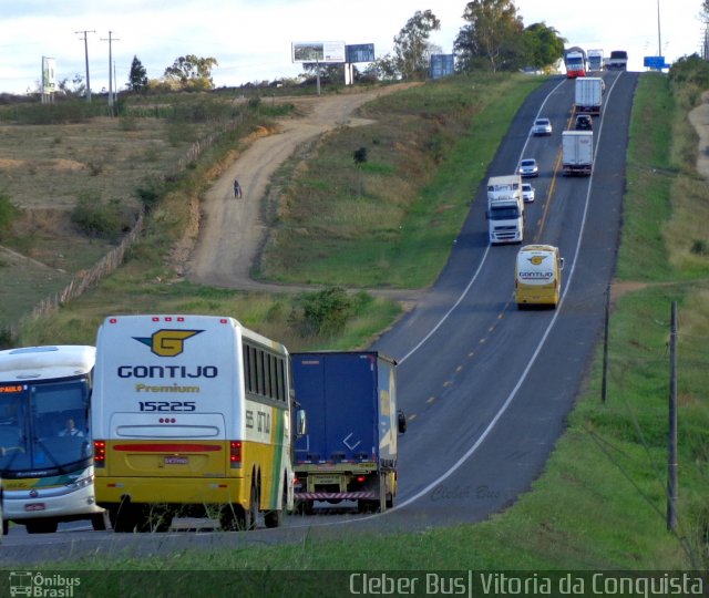 Empresa Gontijo de Transportes 15225 na cidade de Vitória da Conquista, Bahia, Brasil, por Cleber Bus. Número da foto: #2619656.