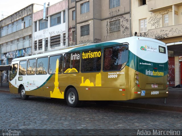 Viação São Geraldo 60009 na cidade de Belo Horizonte, Minas Gerais, Brasil, por Adão Raimundo Marcelino. ID da foto: 2621030.