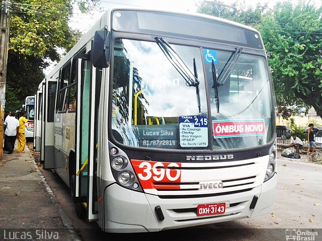 Borborema Imperial Transportes 390 na cidade de Recife, Pernambuco, Brasil, por Lucas Silva. ID da foto: 2620172.