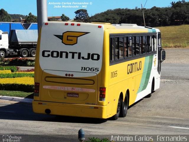 Empresa Gontijo de Transportes 11065 na cidade de João Monlevade, Minas Gerais, Brasil, por Antonio Carlos Fernandes. Número da foto: #2619801.