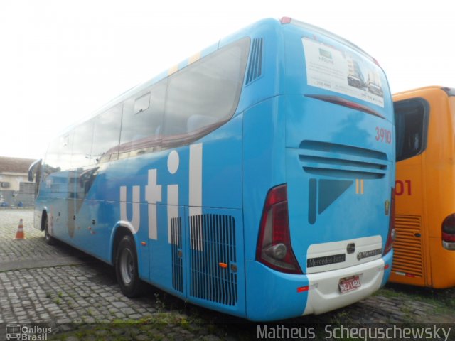 UTIL - União Transporte Interestadual de Luxo 3910 na cidade de São Vicente, São Paulo, Brasil, por Matheus  Scheguschewsky. Número da foto: #2637001.