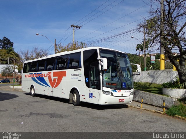 Viação Teresópolis RJ 203.064 na cidade de Teresópolis, Rio de Janeiro, Brasil, por Lucas Lima. Número da foto: #2636575.