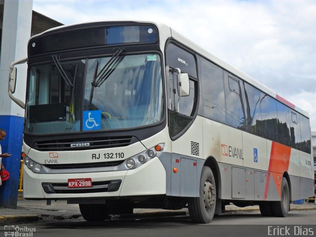 Evanil Transportes e Turismo RJ 132.110 na cidade de Rio de Janeiro, Rio de Janeiro, Brasil, por Erick Dias. Número da foto: #2636871.