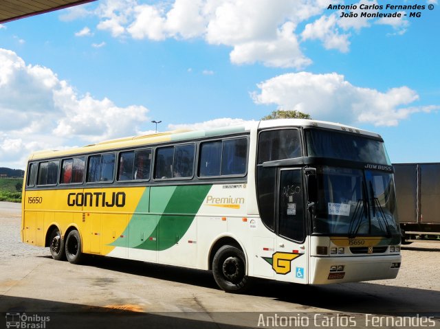 Empresa Gontijo de Transportes 15650 na cidade de João Monlevade, Minas Gerais, Brasil, por Antonio Carlos Fernandes. ID da foto: 2636725.