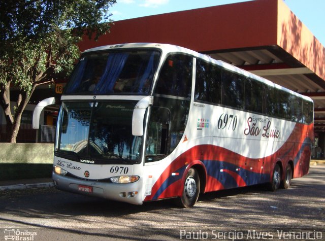 Expresso São Luiz 6970 na cidade de Cuiabá, Mato Grosso, Brasil, por Paulo Sergio Alves Venancio. ID da foto: 2638984.