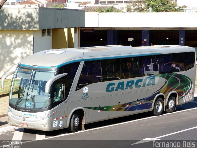 Viação Garcia 7886 na cidade de Ribeirão Preto, São Paulo, Brasil, por Fernando Reis. Número da foto: #2638451.