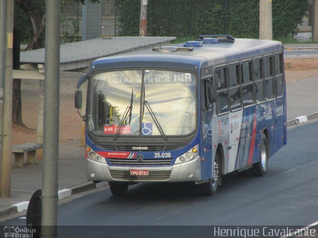 Real Transportes Metropolitanos 35.036 na cidade de São Paulo, São Paulo, Brasil, por Henrique Cavalcante. ID da foto: 2638777.