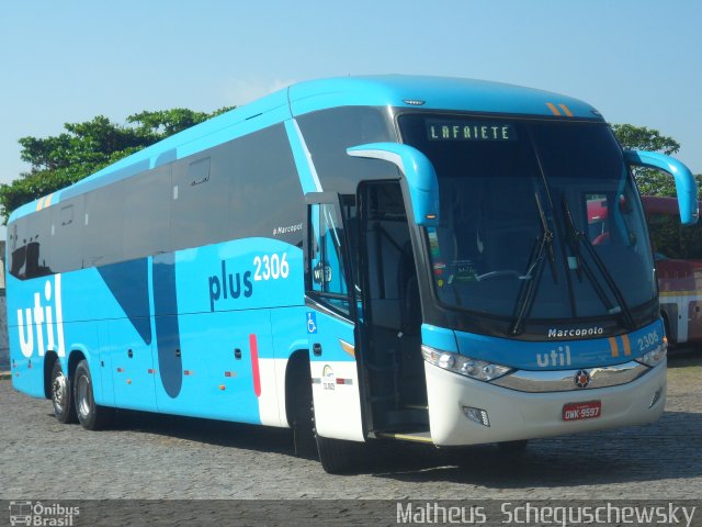 UTIL - União Transporte Interestadual de Luxo 2306 na cidade de São Vicente, São Paulo, Brasil, por Matheus  Scheguschewsky. Número da foto: #2640405.
