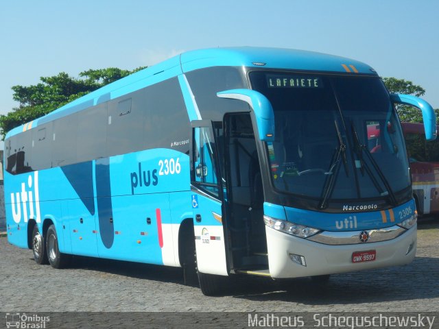 UTIL - União Transporte Interestadual de Luxo 2306 na cidade de São Vicente, São Paulo, Brasil, por Matheus  Scheguschewsky. ID da foto: 2640405.