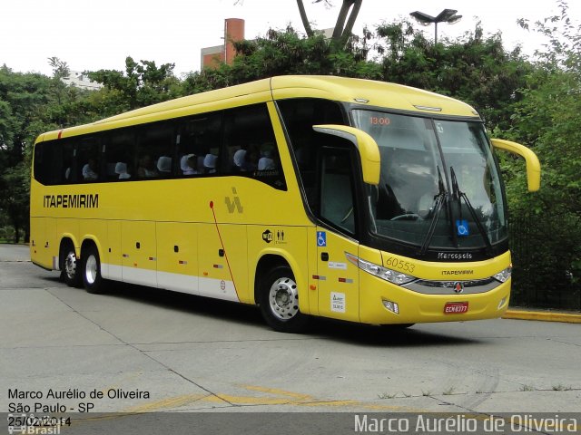 Viação Itapemirim 60553 na cidade de São Paulo, São Paulo, Brasil, por Marco Aurélio de Oliveira. Número da foto: #2641981.