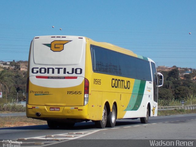 Empresa Gontijo de Transportes 11565 na cidade de Juatuba, Minas Gerais, Brasil, por Wadson Rener. ID da foto: 2643029.