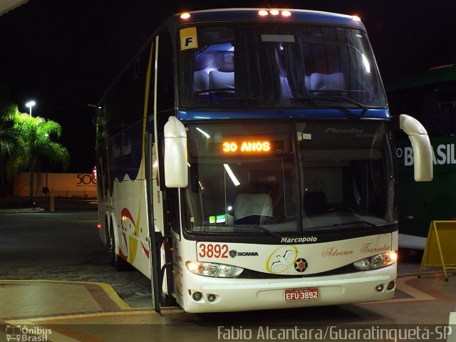 Advance Transatur 3892 na cidade de Guaratinguetá, São Paulo, Brasil, por Fabio Alcantara. Número da foto: #2644326.
