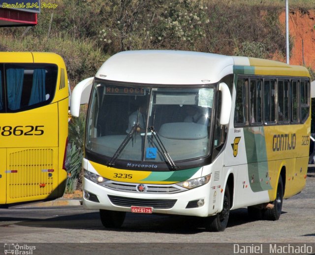 Empresa Gontijo de Transportes 3235 na cidade de João Monlevade, Minas Gerais, Brasil, por Daniel  Machado. ID da foto: 2644605.