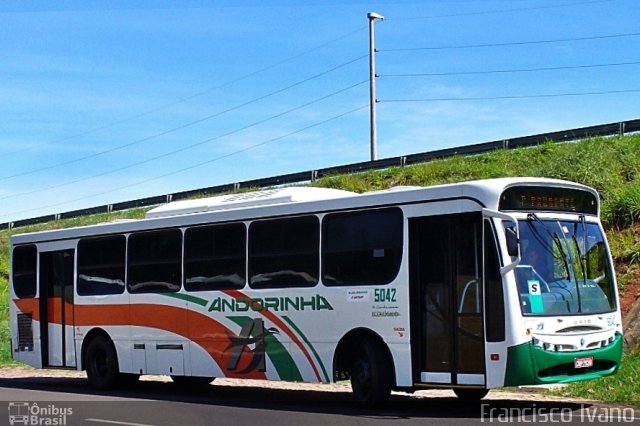 Empresa de Transportes Andorinha 5042 na cidade de Presidente Epitácio, São Paulo, Brasil, por Francisco Ivano. ID da foto: 2645904.