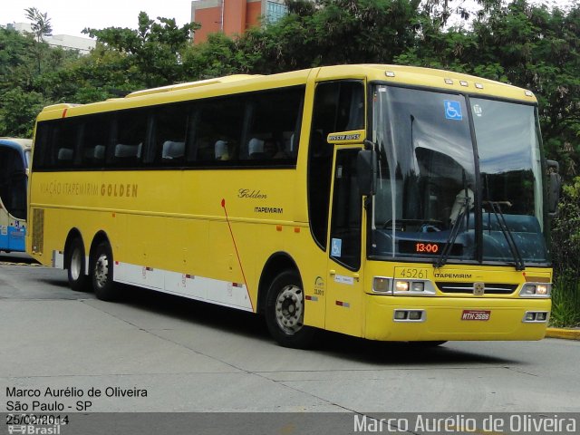 Viação Itapemirim 45261 na cidade de São Paulo, São Paulo, Brasil, por Marco Aurélio de Oliveira. Número da foto: #2645860.