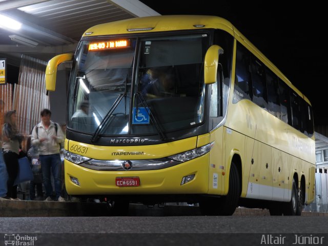 Viação Itapemirim 60631 na cidade de Belo Horizonte, Minas Gerais, Brasil, por Altair Júnior. Número da foto: #2646023.