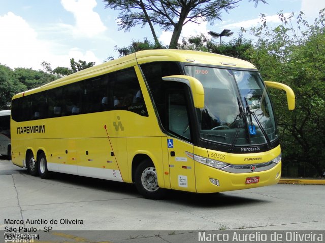 Viação Itapemirim 60505 na cidade de São Paulo, São Paulo, Brasil, por Marco Aurélio de Oliveira. Número da foto: #2645754.