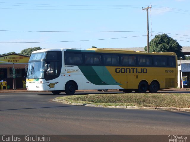 Empresa Gontijo de Transportes 15165 na cidade de Foz do Iguaçu, Paraná, Brasil, por Carlos Kircheim. ID da foto: 2644149.