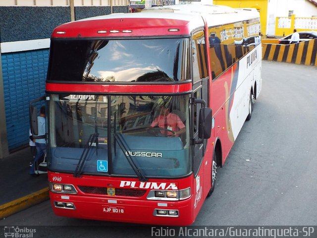 Pluma Conforto e Turismo 4940 na cidade de Aparecida, São Paulo, Brasil, por Fabio Alcantara. Número da foto: #2646782.