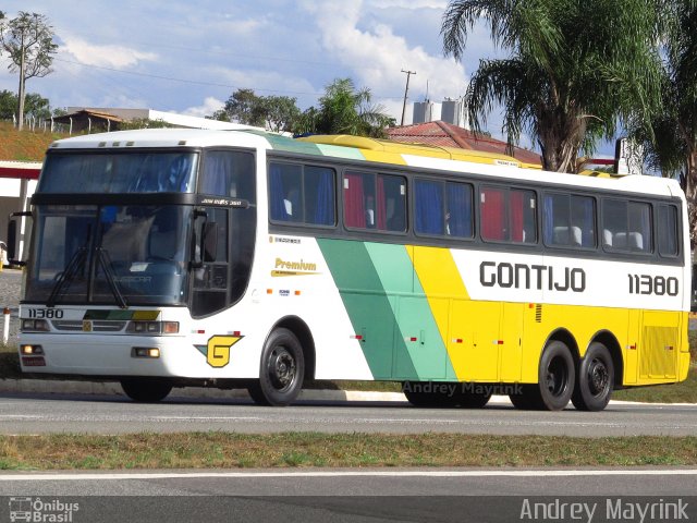 Empresa Gontijo de Transportes 11380 na cidade de Ribeirão Vermelho, Minas Gerais, Brasil, por Andrey Gustavo. Número da foto: #2647604.