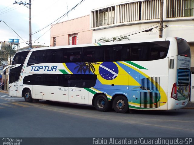 Toptur Transporte e Turismo 2014 na cidade de Aparecida, São Paulo, Brasil, por Fabio Alcantara. ID da foto: 2646794.