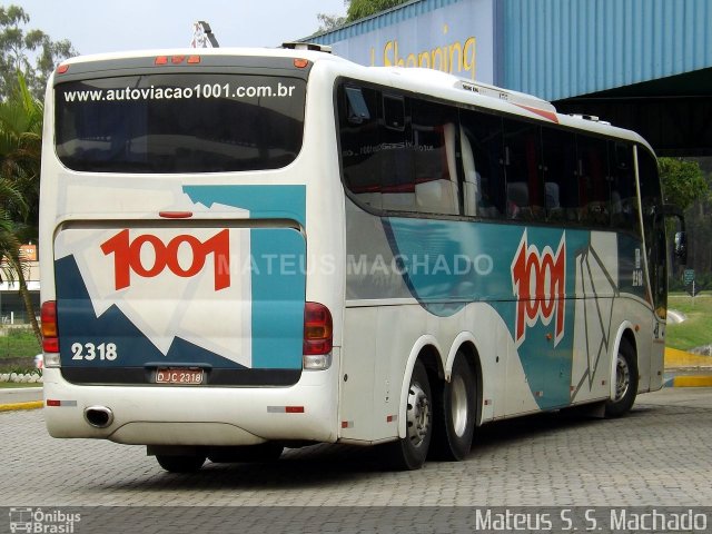 Auto Viação 1001 2318 na cidade de Resende, Rio de Janeiro, Brasil, por Mateus Machado. Número da foto: #2647804.