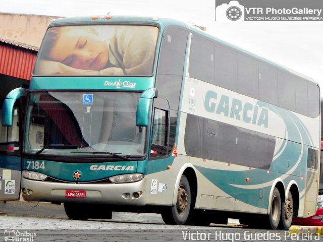 Viação Garcia 7184 na cidade de Londrina, Paraná, Brasil, por Victor Hugo Guedes Pereira. Número da foto: #2646890.