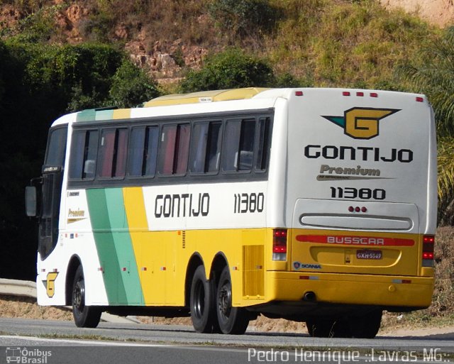 Empresa Gontijo de Transportes 11380 na cidade de Ribeirão Vermelho, Minas Gerais, Brasil, por Pedro Henrique Gumercindo da Silva. ID da foto: 2646359.