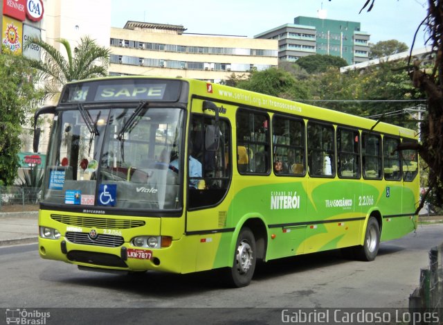 Santo Antônio Transportes Niterói 2.2.066 na cidade de Niterói, Rio de Janeiro, Brasil, por Gabriel Cardoso Lopes. Número da foto: #2648767.