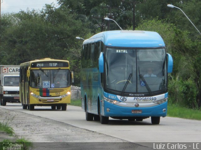 Auto Viação Progresso 6161 na cidade de Recife, Pernambuco, Brasil, por Luiz Carlos de Santana. Número da foto: #2648521.
