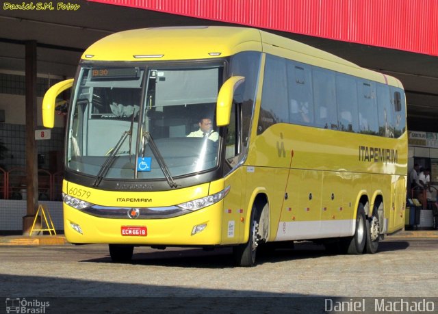 Viação Itapemirim 60579 na cidade de João Monlevade, Minas Gerais, Brasil, por Daniel  Machado. Número da foto: #2648502.