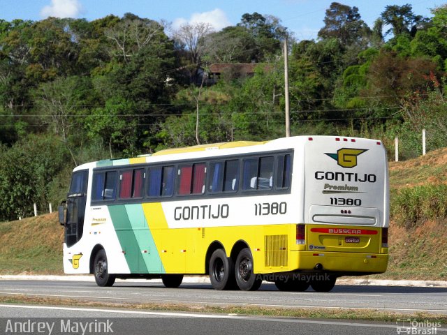 Empresa Gontijo de Transportes 11380 na cidade de Ribeirão Vermelho, Minas Gerais, Brasil, por Andrey Gustavo. Número da foto: #2648848.