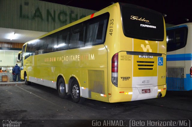 Viação Itapemirim 48135 na cidade de Caetanópolis, Minas Gerais, Brasil, por Giovanini Mendes do Carmo. Número da foto: #2649499.
