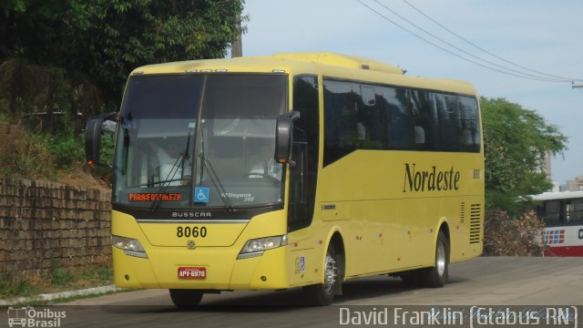 Viação Nordeste 8060 na cidade de Natal, Rio Grande do Norte, Brasil, por David Franklin. Número da foto: #2648117.