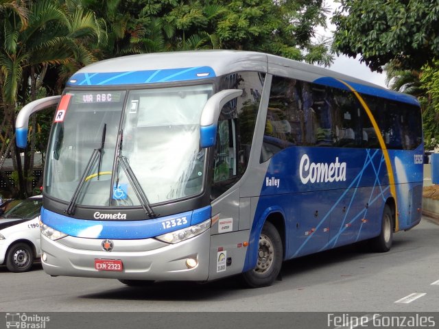 Viação Cometa 12323 na cidade de São Caetano do Sul, São Paulo, Brasil, por Felipe Gonzales. ID da foto: 2647960.