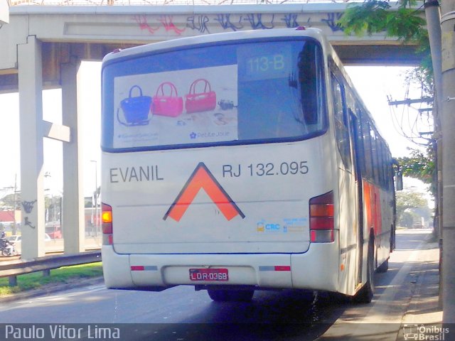 Evanil Transportes e Turismo RJ 132.095 na cidade de Rio de Janeiro, Rio de Janeiro, Brasil, por Paulo Vitor Lima. Número da foto: #2650402.