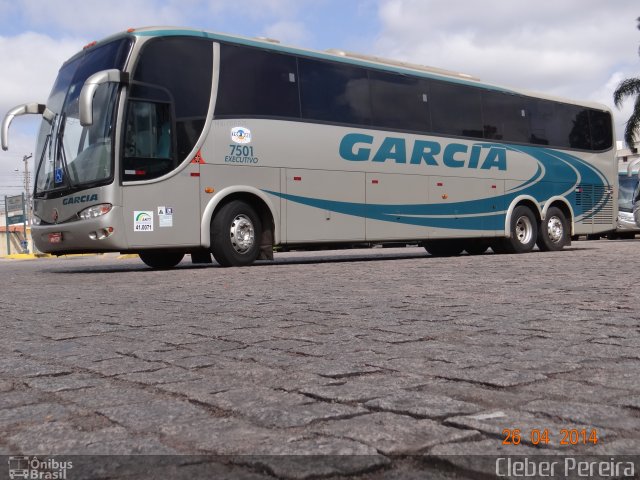 Viação Garcia 7501 na cidade de Curitiba, Paraná, Brasil, por Cleber Luiz Pereira. ID da foto: 2651299.