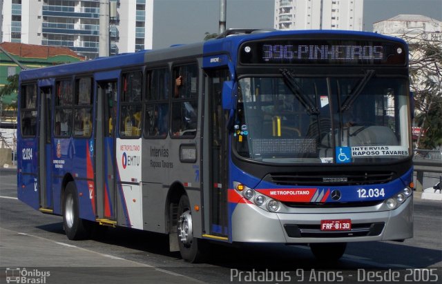 Auto Viação Bragança Metropolitana > Viação Raposo Tavares 12.034 na cidade de São Paulo, São Paulo, Brasil, por Cristiano Soares da Silva. Número da foto: #2650649.