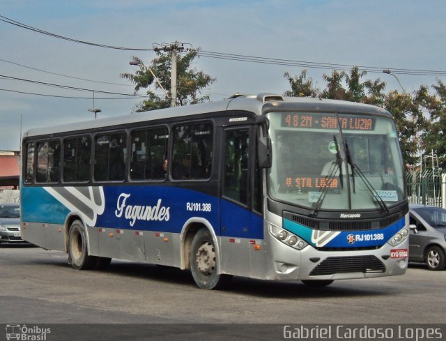 Auto Ônibus Fagundes RJ 101.388 na cidade de Niterói, Rio de Janeiro, Brasil, por Gabriel Cardoso Lopes. ID da foto: 2650949.