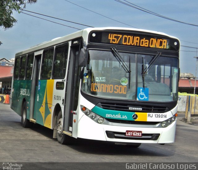 Auto Ônibus Brasília RJ 139.014 na cidade de Niterói, Rio de Janeiro, Brasil, por Gabriel Cardoso Lopes. Número da foto: #2650932.