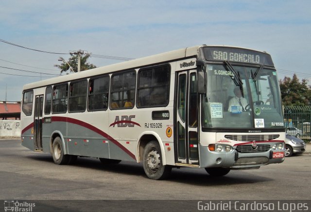 Auto Viação ABC RJ 105.026 na cidade de Niterói, Rio de Janeiro, Brasil, por Gabriel Cardoso Lopes. ID da foto: 2650916.