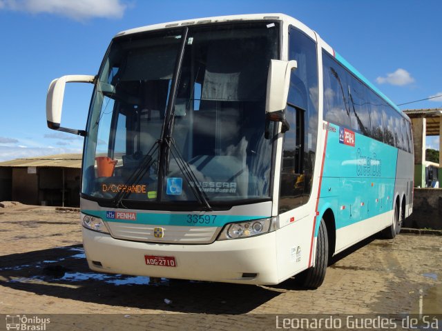 Empresa de Ônibus Nossa Senhora da Penha 33597 na cidade de Vitória da Conquista, Bahia, Brasil, por Leonardo Guedes de Sá. ID da foto: 2652470.